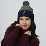 Y Logo Pom-Pom Beanie