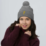 Y Logo Pom-Pom Beanie