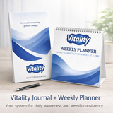 Vitality Journal + Weekly Planner Bundle