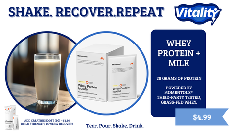 Momentous Whey Protein + Creatine Boost On The Go